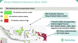 Situasi Malaria Indonesia Tahun 2025. (Foto: Kemenkes)