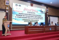 Wakil Wali Kota Payakumbuh Elzadaswarman membuka Sosialisasi Perpres No. 46 Tahun 2025 di Aula Joserizal Zain Balai Kota Payakumbuh, Kamis (21/5/2026). (Foto: MC Payakumbuh)