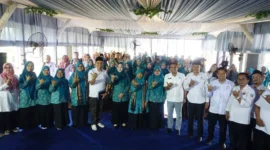TP PKK Provinsi Sumbar melakukan penilaian TP PKK Nagari Sungai Duo, dalam ajang Lomba Gerak PKK dan Dasawisma Berprestasi tingkat Provinsi Sumbar pada Rabu (20/5/2026). (Foto: Diskominfo Dharmasraya)