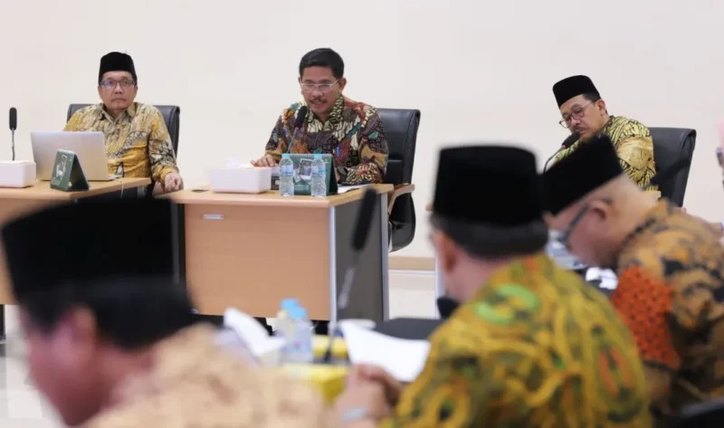 Temu Konsultasi dan Sinkronisasi Kebijakan Pengelolaan ZIS-DSKL di Aula Baznas RI, Jakarta Timur, Kamis (7/5/2026). (Foto: Kemenag)