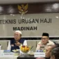 Ketua Timwas Haji DPR RI, Cucun Ahmad Syamsurijal, dan rombongan saat kunjungan kerja ke Kantor PPIH Daerah Kerja Madinah, Senin (18/5/2026). (Foto: Kemenhaj)