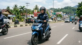 PT Menara Agung bagikan tips happy berkendara 
agar perjalanan tetap aman, nyaman. (Foto: Dok. PT Menara Agung)