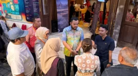 Wali Kota Padang, Fadly Amran bersama jajaran terkait menghadiri Ubud Food Festival 2026 di Taman Kuliner Ubud, Bali. (Foto: Ist)