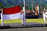 Pemko Padang Panjang menggelar upacara peringatan Harkitnas 2026 di halaman Balai Kota, Rabu (20/5/2026). (Foto: Diskominfo Padang Panjang)