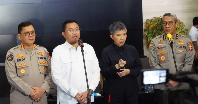 Wakil Kepala BGN, Sony Sonjaya saat konferensi pers bersama Satgas MBG Polri. (Foto: Biro Hukum dan Humas BGN)