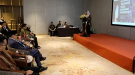 Wakil Menteri Perdagangan RI Dyah Roro Esti Widya Putri pada Forum Bisnis Indonesia–Tiongkok di Hotel Intercontinental Jing’an, Shanghai, Selasa (19/5). (Foto: Kemendag)