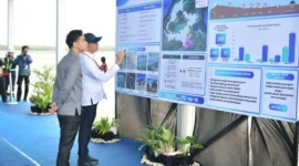 Wakil Presiden Gibran Rakabuming meninjau Kawasan Sentra Industri Garam Nasional (K-SIGN) di Kecamatan Rote Timur, Kabupaten Rote Ndao, Provinsi Nusa Tenggara Timur, Jumat (22/5/2026). (Foto: BPMI Setwapres)