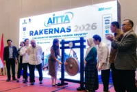 Wamenpar Ni Luh Puspa membuka Rakernas AITTA  2026 di HARRIS Vertu Hotel Harmoni, Jakarta, Rabu (13/5/2026). (Foto: Kemenpar)