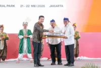 Wamenpora Taufik Hidayat membuka Rakernas KONI 2026 di Hotel Pullman Central Park Jakarta Barat, Kamis (21/5) pagi. (Foto: Andre/Kemenpora)
