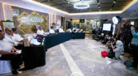 Wamensos Agus Jabo Priyono di kantor Kementerian Sosial, Rabu (13/5/2026). (Foto: Kemensos)