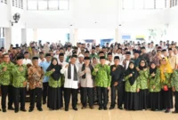 Wakil Wali Kota Padang, Maigus Nasir saat pelantikan Pengurus Ranting DMI Kelurahan se-Kota Padang periode 2026-2031 di Palanta Kediaman Resmi Wali Kota, Sabtu (9/5/2026). (Foto: Prokopim Padang)