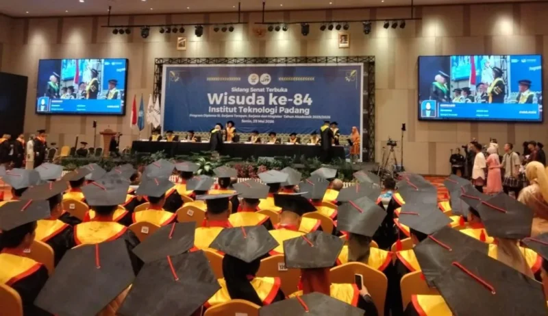 ITP menggelar wisuda ke-84 dengan meluluskan sebanyak 165 wisudawan/ti dari berbagai jenjang pendidikan, Senin (25/5/2026).