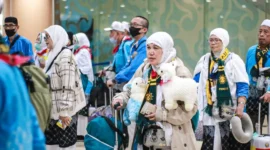 Sebanyak 135.872 atau 66 persen jemaah dan petugas haji telah kembali ke Indonesia. (Foto: Kemenhaj)