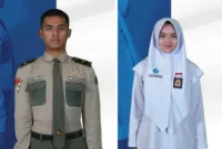 Ahmad Alfatih dan Ulya Kirena Halim menjadi wakil Sumbar dalam Paskibraka Nasional 2026. (Foto: Ist) 