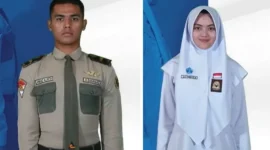 Ahmad Alfatih dan Ulya Kirena Halim menjadi wakil Sumbar dalam Paskibraka Nasional 2026. (Foto: Ist) 