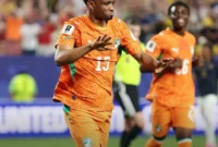 Ahmad Diallo memastikan kemenangan Pantai Gading atas Ekuador pada laga Grup E di Lincoln Financial Field, Philadelphia, Senin (15/6/2026) pagi WIB. (Foto: IG @fifaworldcup)