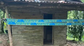 Pondok terpencil di kaki Bukit Ngalau, Tarantang, Kota Padang yang dijadikan laboratorium sabu. (Foto: BNN RI) 