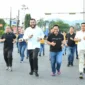 Wali Kota Padang Fadly Amran ikut berlari meramaikan Bhayangkara Run Polresta Padang 