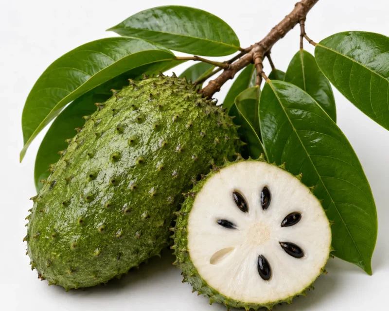 Ilustrasi buah sirsak. (Foto: AI Generate)