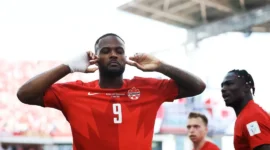 Cyle Larin selamatkan Kanada dari kekalahan. (Foto: Fifa.com) 