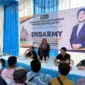 Anggota DPRD Provinsi Sumbar, Endarmi saat menggelar sosialisasi Perda Nomor 1 Tahun 2020 tentang Penyelenggaraan Pariwisata Halal di Jorong Lubuak Napa, Nagari Anduriang, Kecamatan 2x11 Kayu Tanam, Kabupaten Padang Pariaman. (Foto: Ist)