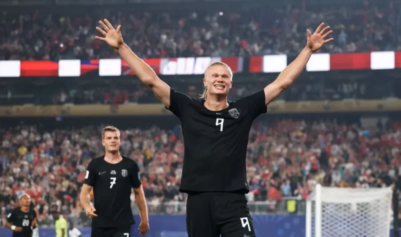 Striker Norwegia Erling Haaland mencetak dua gol saat timnya mengalahkan Senegal 3-2 di New York/New Jersey Stadium, Selasa (23/6/2026). (Foto: FIFA.com)