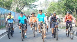 Wakil Wali Kota Payakumbuh Elzadaswarman mengikuti Gowes Silaturahmi Adventure (GSA) 2026, Minggu (7/6/2026). (Foto: MC Payakumbuh)