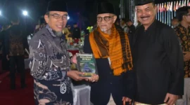 Wakil Wali Kota Padang Maigus Nasir menghadiri kegiatan Gala Dinner IMLF ke-4 dan Peringatan 100 Tahun Jam Gadang di halaman Balai Kota Bukittinggi, Rabu (3/6/2026). (Foto: Pemko Padang)