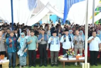 Wakil Wali Kota Padang, Maigus Nasir, menghadiri Pentas Seni Gelar Bakat Siswa (Galaksi) Spentwosix SMP Negeri 26 Padang, Rabu (3/6/2026). (Foto: Pemko Padang)