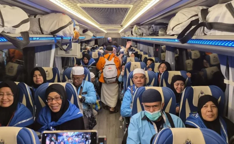 Gelombang pertama kepulangan jemaah haji Indonesia ke Tanah Air pada Senin (1/6/2026). (Foto: Kemenhaj)