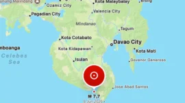 Gempa M 7,7 guncang laut Filipina, Senin (8/6/2026) pukul 06.37 WIB. (Foto: BMKG)
