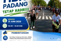 HBKB atau Car Free Day (CFD) di Kota Padang tetap dibuka pada Minggu (21/6/2026). (Foto: IG @dispora_provsumbar)