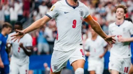 Harry Kane menjadi bintang kemenangan The Three Lions lewat dua golnya ke gawang Kroasia. (Foto: IG @fifaworldcup)