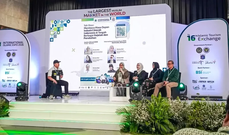 Kegiatan FGD dan Talk Show dalam International Islamic Expo 2026 di Hall A JICC, Senayan, Jakarta, Jumat (26/6/2026). (Foto: Kemenhaj)
