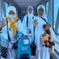 Jemaah haji Kloter 13 Debarkasi Padang mendarat di BIM, Kamis (18/6/2026). (Foto: Humas Kemenhaj Sumbar)