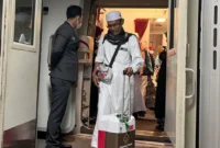 Jemaah haji Kloter 14 tiba di BIM. (Foto: Kemenhaj Sumbar)