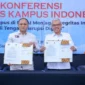 Penandatanganan Nota Kesepahaman antara Sekretaris Jenderal Kemnaker, Cris Kuntadi dan Ketua Umum IJTI, Herik Kurniawan, di Kantor Dewan Pers, Jakarta, Kamis (4/6/2026). (Foto: Kemnaker)