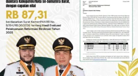 Kota Padang raih Indeks Reformasi Birokrasi tertinggi di Sumbar dengan nilai 87,31. (Foto: Pemko Padang)