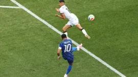 Momen saat Kylian Mbappe mencetak gol ke gawang Irak. (Foto: FIFA.com)