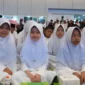 Ratusan anak yatim dan penyandang disabilitas mengikuti puncak peringatan Lebaran Yatim di Auditorium H.M. Rasjidi Kemenag, Jakarta. (Foto: Akmalul Iman/Kemenag)