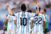 Lionel Messi berhasil menyamai rekor gol terbanyak Piala Dunia milik klose setelah mencetak hattrick ke gawang Aljazair. (Foto: FIFA.com)