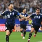 Lionel Messi melakukan selebrasi setelah membobol gawang Yordania pada laga terakhir Grup J Piala Dunia 2026. (Foto: FIFA.com)