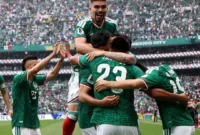 Pemain Meksiko merayakan gol usai membobol gawang Afrika Selatan pada laga pembuka Piala Dunia 2026 di Mexico City Stadium, Jumat waktu setempat. (Foto: Fifa.com)