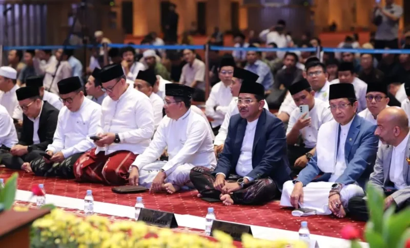 Menag Nasaruddin Umar saat memperingati Malam Tahun Baru 1 Muharram 1448 Hijriah di Masjid Istiqlal, Jakarta, Senin (15/6/2026). (Foto: Ist/Kemenag)