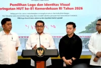 Menteri Ekraf, Teuku Riefky Harsya mengajak keterlibatan aktif masyarakat untuk memilih logo HUT ke-81 RI. (Foto: BPMI Setpres)