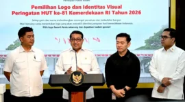 Menteri Ekraf, Teuku Riefky Harsya mengajak keterlibatan aktif masyarakat untuk memilih logo HUT ke-81 RI. (Foto: BPMI Setpres)