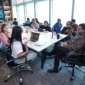 Menteri Ekraf Teuku Riefky Harsya saat menerima audiensi Producer and Director Ferly Halim di Autograph Tower, Jakarta, Selasa (23/6). (Foto: Kemenekraf)