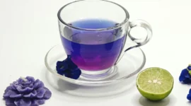 Ilustrasi minuman dari Bunga Telang. (Foto: Pexels)