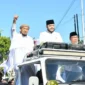 Wali Kota Padang Fadly Amran bersama Wakil Wali Kota Maigus Nasir mengikuti Parade Tauhid dalam rangka memperingati Tahun Baru Islam 1448 Hijriah, Selasa (16/6/2026) pagi. (Foto: Pemko Padang)