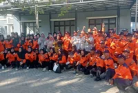Pelepasan kontingen KSB Padang Timur mengikuti Jambore KSB Padang 2026 yang berlangsung pada 12–14 Juni 2026. (Foto: BPBD Padang)